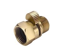 ChuangTim Brushed Nickel Water Flow Control Valve, G1/2 Inch Shower Head Flow Control Valve, Brass Shut-off Valve for Hand Shower, Water Pressure Regulator Replacement for Shower System