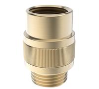 ChuangTim Shower Head Shut Off Valve G1/2'' Shower Flow Control Valve Brass Shut Off Valve for Handheld, Shower Arm or Bidet Sprayer(Brushed Gold)