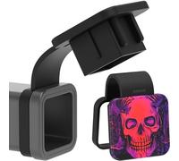 CHUANJI Trailer Hitch Cover 2 Inch Cool Funny Tow Hitch Cover Skull Death Grin,Receiver Tube Hitch Plug for Jeep Toyota Tundra Tacoma Ford F250 Gmc Denali Honda Civic At4 Truck Towing Accessories