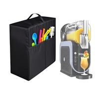 Chuanke Slushie Machine Cover for Ninja FS301/FS301C/FS300, Heavy-Duty Waterproof 600D Oxford Smoothie Machine Dustproof Lid, Fits Professional/Home Frozen Drink Makers (Black)