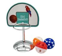 CHUANYGU Pet Parrot Basketball Hoop with Bells and Balls Puzzle Game for Parakeets Lovebirds Cockatiels Chew Play Activity