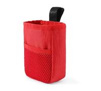 CHUANYGU Small Dog Treat Pouch for Training - Portable Pet Food Bag with Seal, Durable Oxford Material, Hands-Free for Outdoor Walks & Agility(Red)