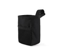 CHUANYGU Small Dog Treat Pouch for Training - Portable Pet Food Bag with Seal, Durable Oxford Material, Hands-Free for Outdoor Walks & Agility(Black)