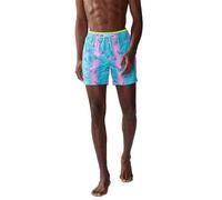 Chubbies Mens Swim Trunks - Mens Swim Shorts 4-Way Stretch, 5.5” Beach Shorts with Elastic Waist, Drawstring, Mesh Lining, Dino Delights, S