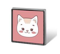 Chubby Cat Pattern Backpack Pin Cute Brooch Decoration Brooches for Women Mens Lapel Pins for Suits Fashion Button Badges for Hat Backpacks Purses Jackets Shirt Suit Lapels-Square