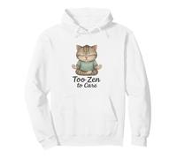 Chubby Cat Yoga Relaxation Pose - Funny Zen Pullover Hoodie