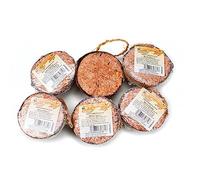 Chubby Coconut Halves Topped with Berry, Bird Feeder Coconut Shells, for Wild Birds, Suet for Blackbirds, Woodpeckers, Starlings & Sparrows (6 Pack)