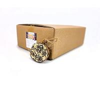 Chubby Coconut Halves Topped with Sunflower Seeds Bird Feeder, for Wild Birds, Coconut Shell Suet Birds Food, Suet for Blackbirds, Woodpeckers, Starlings & Sparrows (30 Pack)