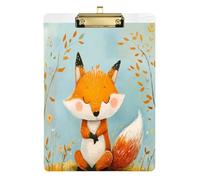 Chubby Fox Metal Paperwork clipboard Hard Board for Clip Board Teacher Size 9 x 12