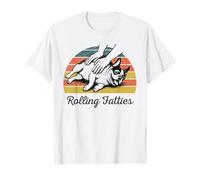 Chubby French Bulldog Rolling Fatties Funny Vintage T-Shirt