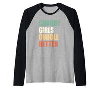 Chubby Girls Cuddle Better Raglan Baseball Tee