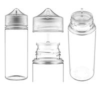 Chubby Gorilla 100ml V3 PET Unicorn empty bottle clear + clear cap - 10-pack