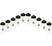 Chubby Gorilla 200ml with measuring scale V3 PET Unicorn empty bottle + black cap - 10-pack