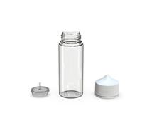 Chubby Gorilla PET Unicorn 100ml Bottles (5-Pack) (Clear Transparent w/White Cap)