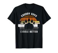 Chubby Guys Cuddle Better Funny Gay Bear Pride T-Shirt