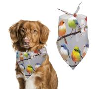 Chubby Little Bird Cute Dog Bandana Triangle Adjustable Washable | Summer Soft Cat Scarf Pet Accessories Decoration Neckerchief
