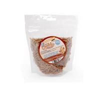 Chubby Mealworms 100G Chubby Dried Mealworms (Nutritional Info: Protein 53%, Fat 28%, Fibre 6%, Moisture 5%)