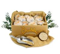 Chubby Mealworms Coconut Halves Bird Feeder, Protein Rich Suet for Blackbirds, Woodpeckers, Starlings & Sparrows - Box of 30