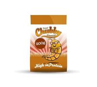 Chubby Mealworms Dried Gammarus Shrimp (200g), Siberian Shrimps for Fish, High Protein, Ideal Koi & Aquarium Fish Food, Shrimp Food for Pond Fry, Reptiles, Young Turtles & Terrapins