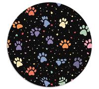Chubby Paws Pattern 1000 Pieces Round Jigsaw Puzzles What Happens Next Educational Games for Adults And Kids 1000pcs (67.5x67.5cm)