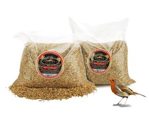 Chubby Robin & Songbird Wild Bird Seed Mix Robin Feed 25.2kg, For Wild Birds, Protein Rich, Sunflower, Peanuts, Suet pellets, Black Soldier Fly Mix High Energy Food for Wild Birds