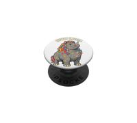 Chubby Unicorn Funny Rhino Rainbow Mane Animal Humor Save PopSockets Adhesive PopGrip