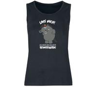 Chubby Unicorn Grummeleinhorn - Lass mich! Ich muss mich da jetzt reinsteigern! Tanktop black XXL