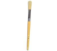Chubby Wooden Handled Childrens Paint Brushes Hog Bristle - Pk10 - Size 18 (Large)