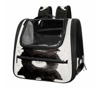 ChubbyBlackBear Pet Backpack Carrier, Breathable Mesh Bag for Small Dogs & Cats Outdoor Use