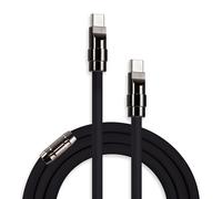 chubbycable Black Chubby - Special Black Samurai Edition Silicone USB C Cable Durable 240W Fast Charging Cable Phones Tablets Power Bank Charger Cord, Type C to Type C, 6.6FT