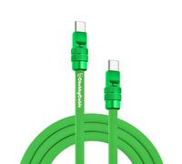 chubbycable Chubby 2.0 Anodized Version - 240W USB C Cable Reflective Shine Charge Cable Silicone Fast Charging Cable, Green, Type C to Type C, 6.6FT