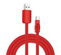 chubbycable Chubby 2.0 Fast Charging Cable Durable Soft Silicone USB C Cable 120W Extra Thick Phone Charger Cord Data Transfer Cord, Red+Red, USB-A to Type-C, 3.3 FT