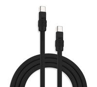 Chubbycable Chubby 2.0 Fast Charging Cable - Durable Soft Silicone USB C Cable, 240W Extra Thick Phone Charger Cord, Data Transfer Type C, 6.6 FT, Black+Black, Type-C to Type-C