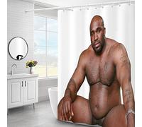 CHUBJIA Barry Wood Shower Curtain,Gay Pride Theme Bathroom Curtains Have a Barry Shower Bath Curtains Sets with Plastic Hooks (59"x70.9")