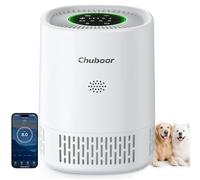 Chuboor Air Purifier for Home Bedroom, App/Alexa Control, 3 Timer, 4 Fan Speed, Quiet Sleep Mode, H13 HEPA Air Purifier for Bedroom/office/Living Room for Pet Hair/Dust/Allergie/Pollen/Odor-PJ07 White