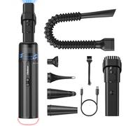 Chuboor Handheld Vacuum Cleaner, 20000Pa&8000mAh Car Vacuum Cleaner, 5 in 1 handheld hoover with Flashlight, Up 25min Runtime&2.5h Faster Charge Mini Vacuum for Outdoor,Home,Office,Car. (Black)