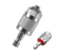 Chuck - 1/4 Inch | Chuck Adapter | Dr-ill Çhuck Keyless | 3 Jaw Chu-ck Quick Change Hex Shank, Quick Release Conversion Tool For Carpin
