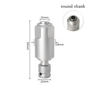 Chuck Adapter for Electric Wrench, 1/2 Inch Square to Round Drill Bit Converter, High Carbon Steel Socket Adapter for Impact Driver and Hammer Drill