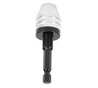 Chuck Adapter High Speed Steel 1/4 Inch Hex Shank 3 Jaw Drill Bit Converter Keyless Chuck Adapter for Power Tools and DIY Projects