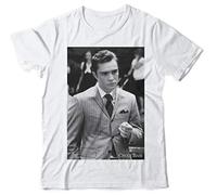 Chuck Bass Gossip Girl Ed Westwick Cotton Mens Top Tee Casual T-Shirt White