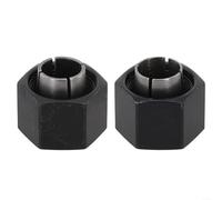 Chuck Collet and Nut Set 1/2 12mm for DW6214 DW616 Router Power Tool Replacement Part Compatible with 2610906283 2610906287 326286-03 Metal Black 2 Pieces