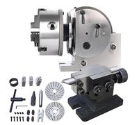 Chuck Dividing Head Kit with Tailstock Plates for Precision Drilling, Milling and Grinding Operations
