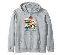 Chuck E. Cheese's Pizza Time Theater Retro Group Painting Zip Hoodie