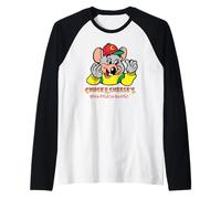 Chuck E. Cheese's Where A Kid Can Be A Kid Retro Chest Logo Raglan Baseball Tee