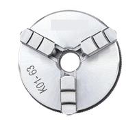 Chuck K01-63 63-mm 3-jaw Threaded Hole Manual Chuck with Hardened Steel