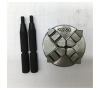 Chuck K02-50 with Connecting 50mm 2" Lathe Chuck 4 Jaw Manual Mini Self-Centering Rod Connector(K02-50)