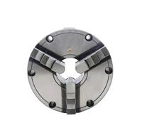 Chuck Lathe Three-jaw Self-Centering Chuck CNC Chuck Front Perforation Rear Keyhole(Red)