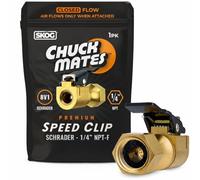 Chuck Mates™ Premium 1/4" NPT Quick-Connect Tire Inflator Chuck with SimpleSeal™ | Open-Type (1 Pack)
