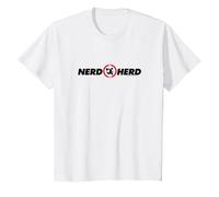 Chuck Nerd Herd Logo T-Shirt, Youth, White, 2T