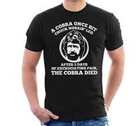 Chuck Norris Cobra Quote Men's T-Shirt Black